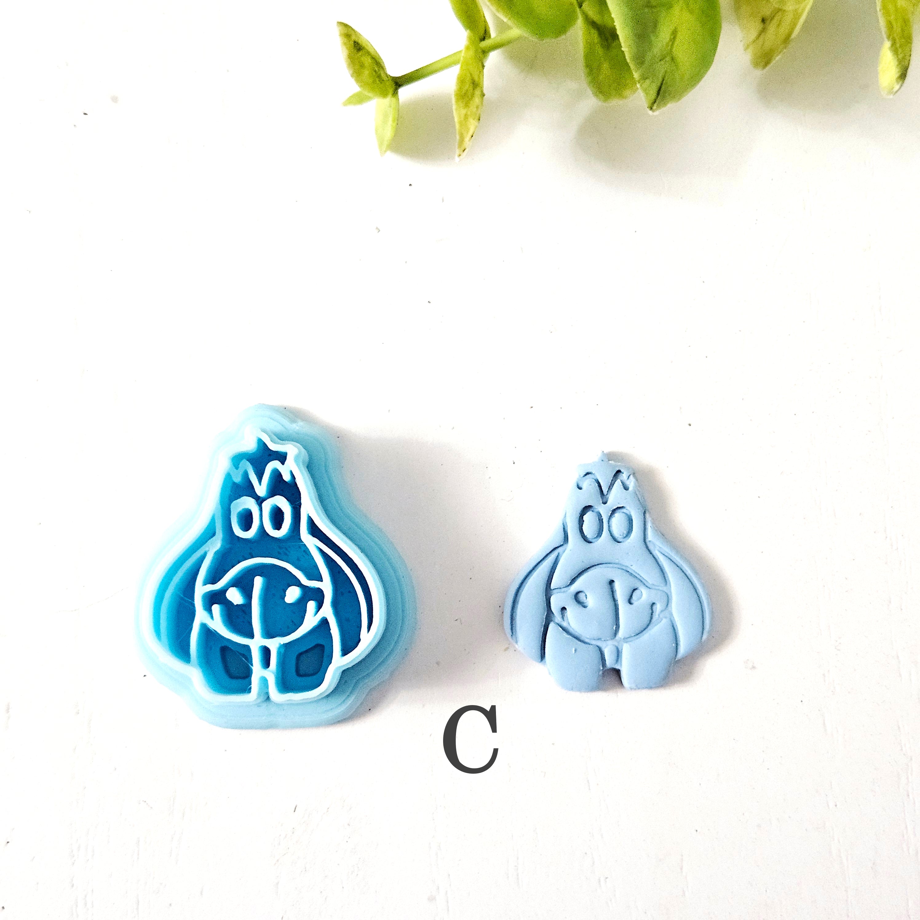 Hunny Bear Peekaboo Polymer Clay Cutters | Winnie the Pooh Character Set