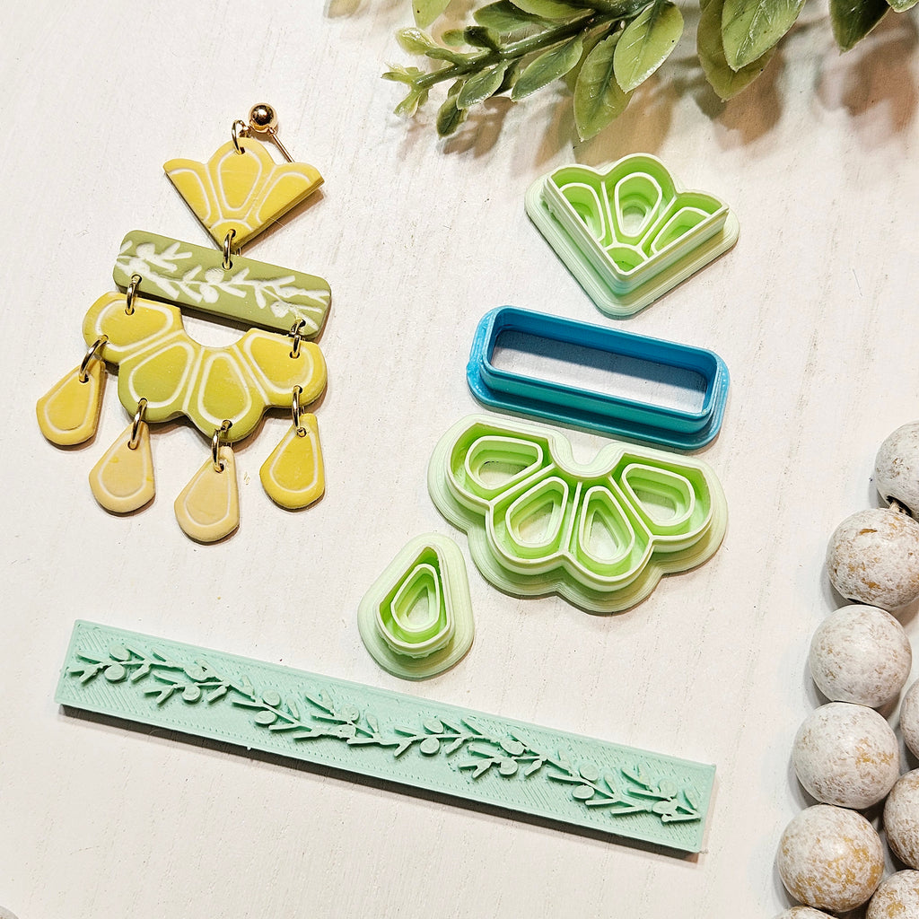 Tuscany Fan Set Clay Cutter E240 | Mediterranean Collection