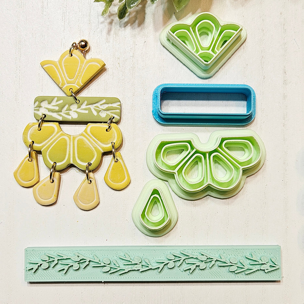 Tuscany Fan Set Clay Cutter E240 | Mediterranean Collection