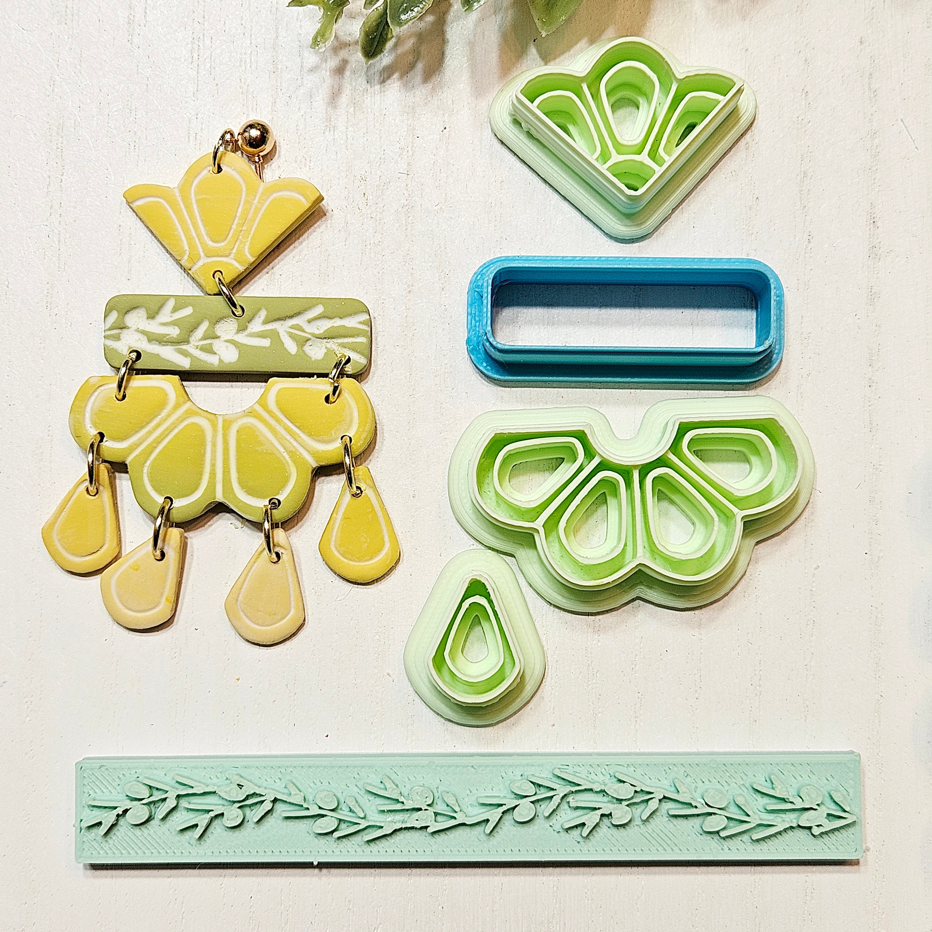 Tuscany Fan Set Clay Cutter E240 | Mediterranean Collection