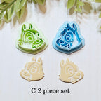 Chip & Dale Chipmunk Polymer Clay Cutters | Embossing Cutters