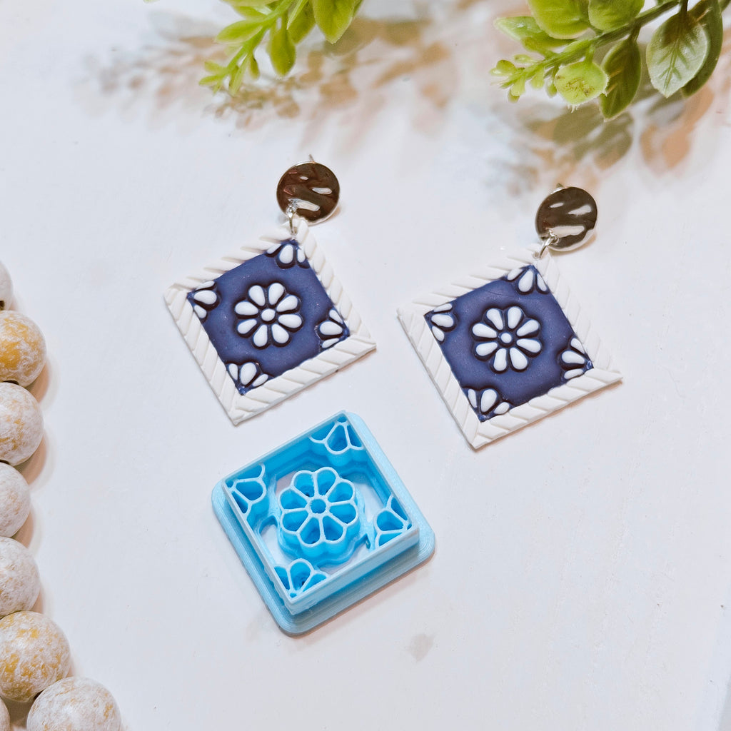 Monaco Tile Polymer Clay Cutter E246 | Mediterranean Collection