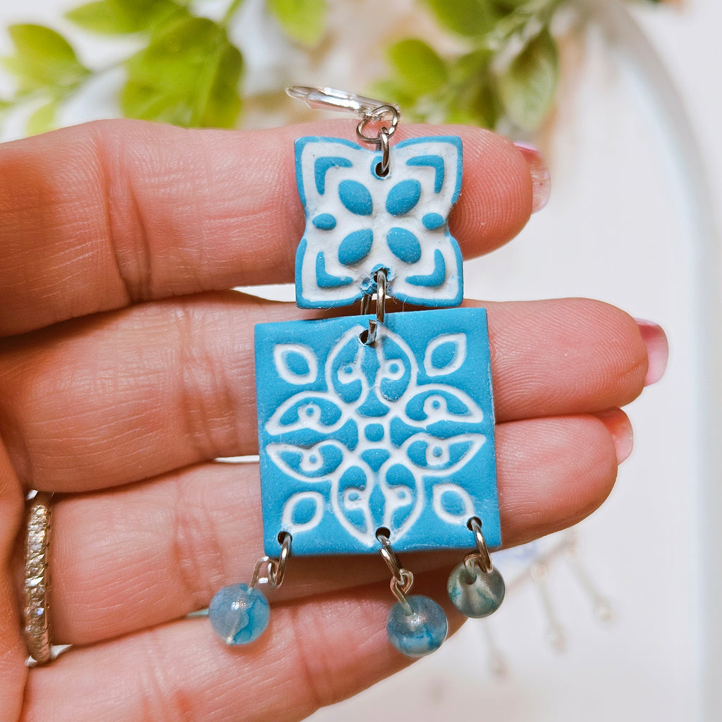 Majolica Tiles Polymer Clay Cutter Set E243 E244 | Mediterranean Collection