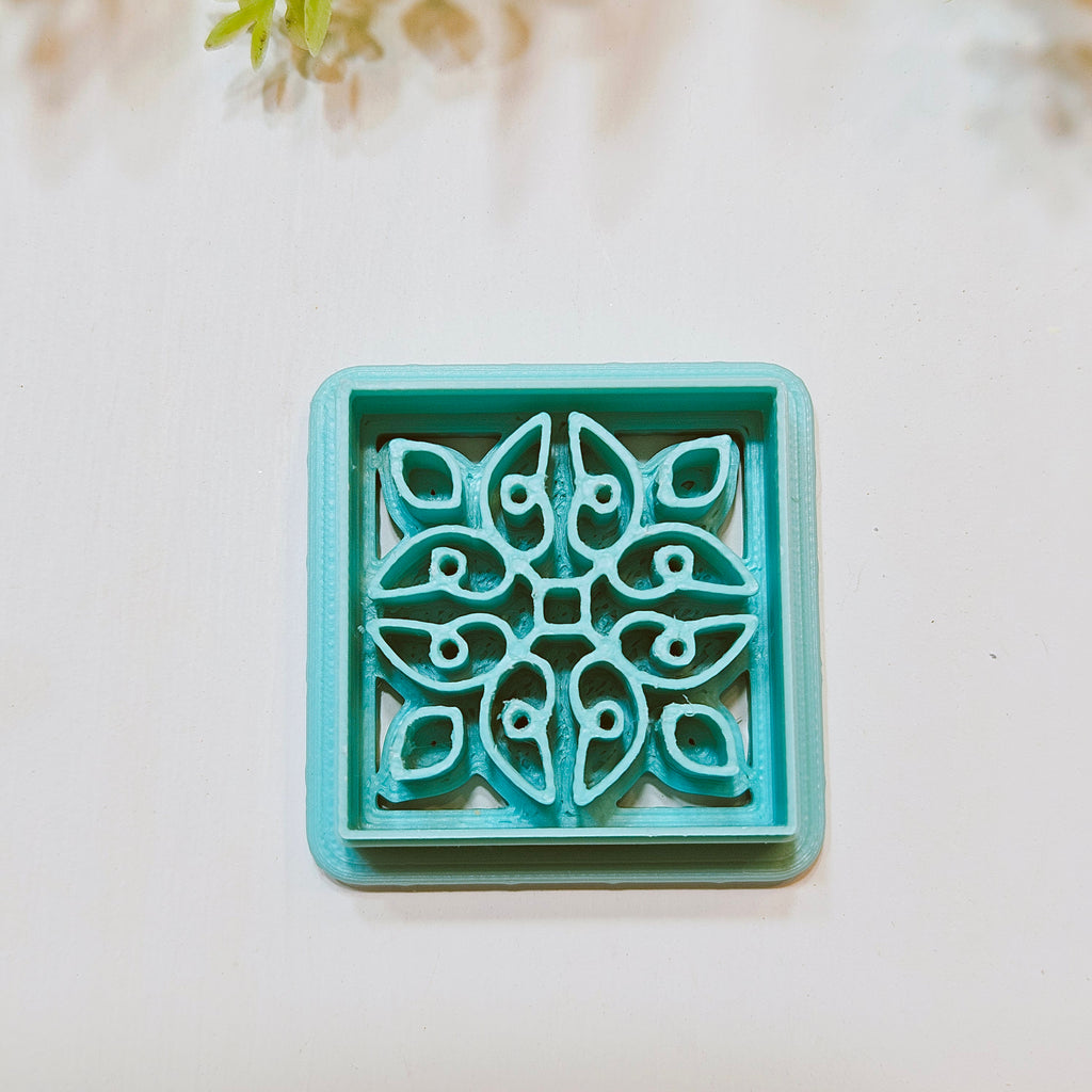 Majolica Tiles Polymer Clay Cutter Set E243 E244 | Mediterranean Collection