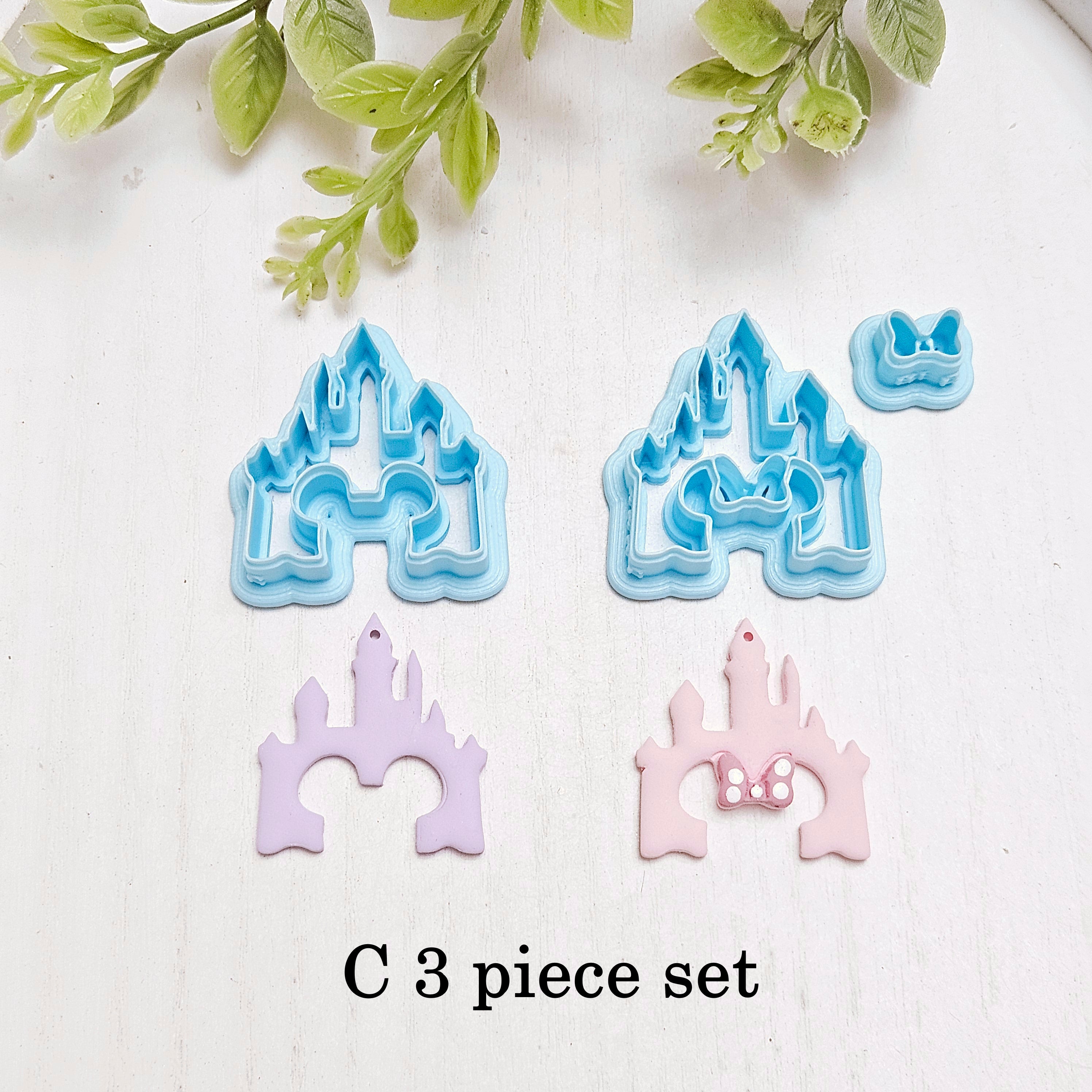 Mouse Ears Castle Polymer Clay Cutters G800