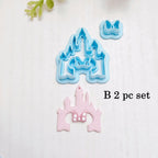 Mouse Ears Castle Polymer Clay Cutters G800