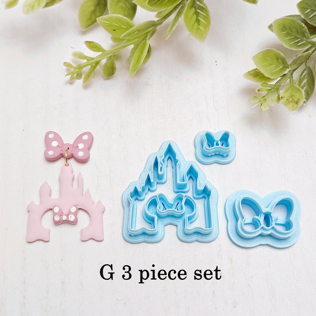Mouse Ears Castle Polymer Clay Cutters G800