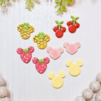 FRUIT SALAD Mouse Ears Polymer Clay Cutters