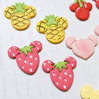 FRUIT SALAD Mouse Ears Polymer Clay Cutters
