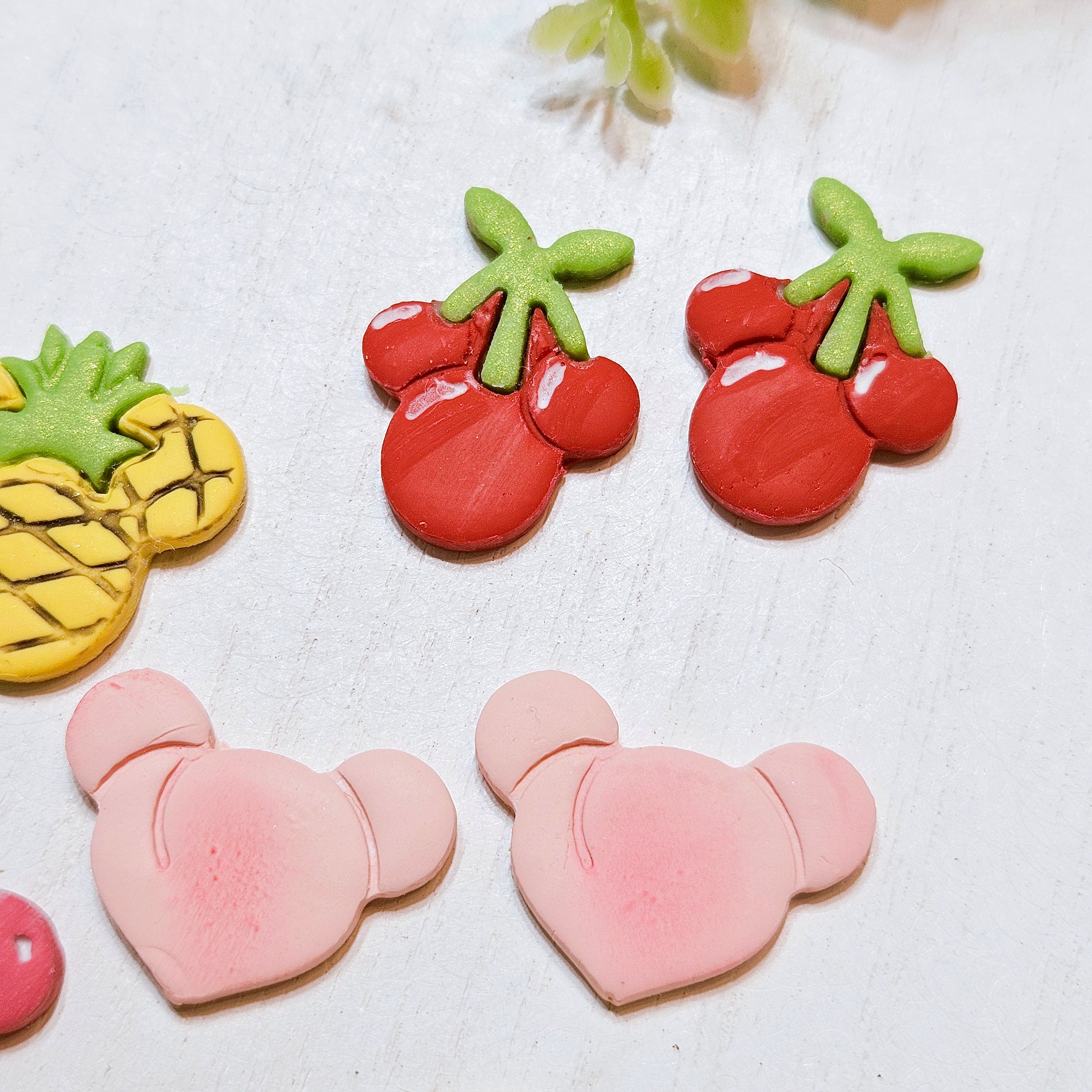 FRUIT SALAD Mouse Ears Polymer Clay Cutters