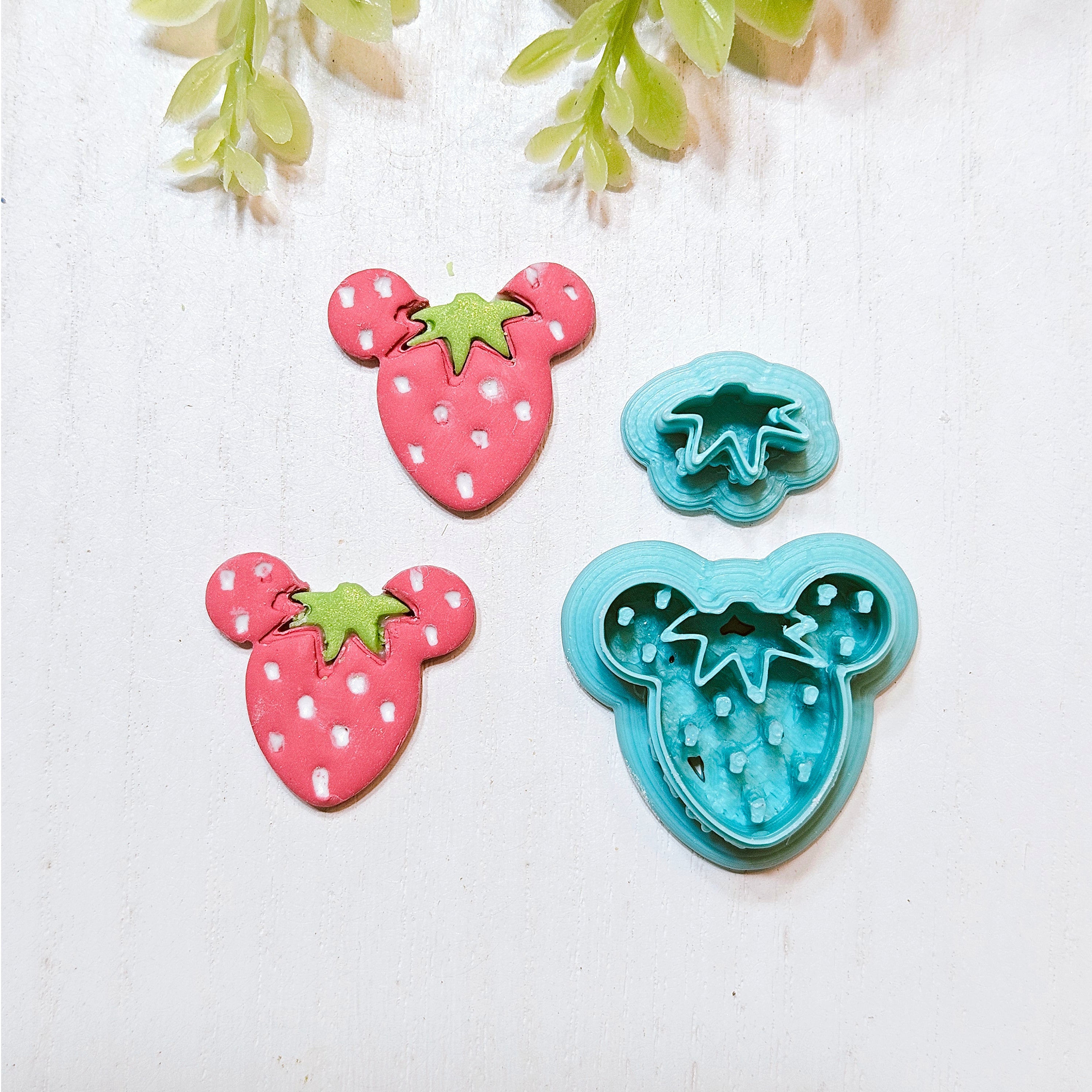 FRUIT SALAD Mouse Ears Polymer Clay Cutters
