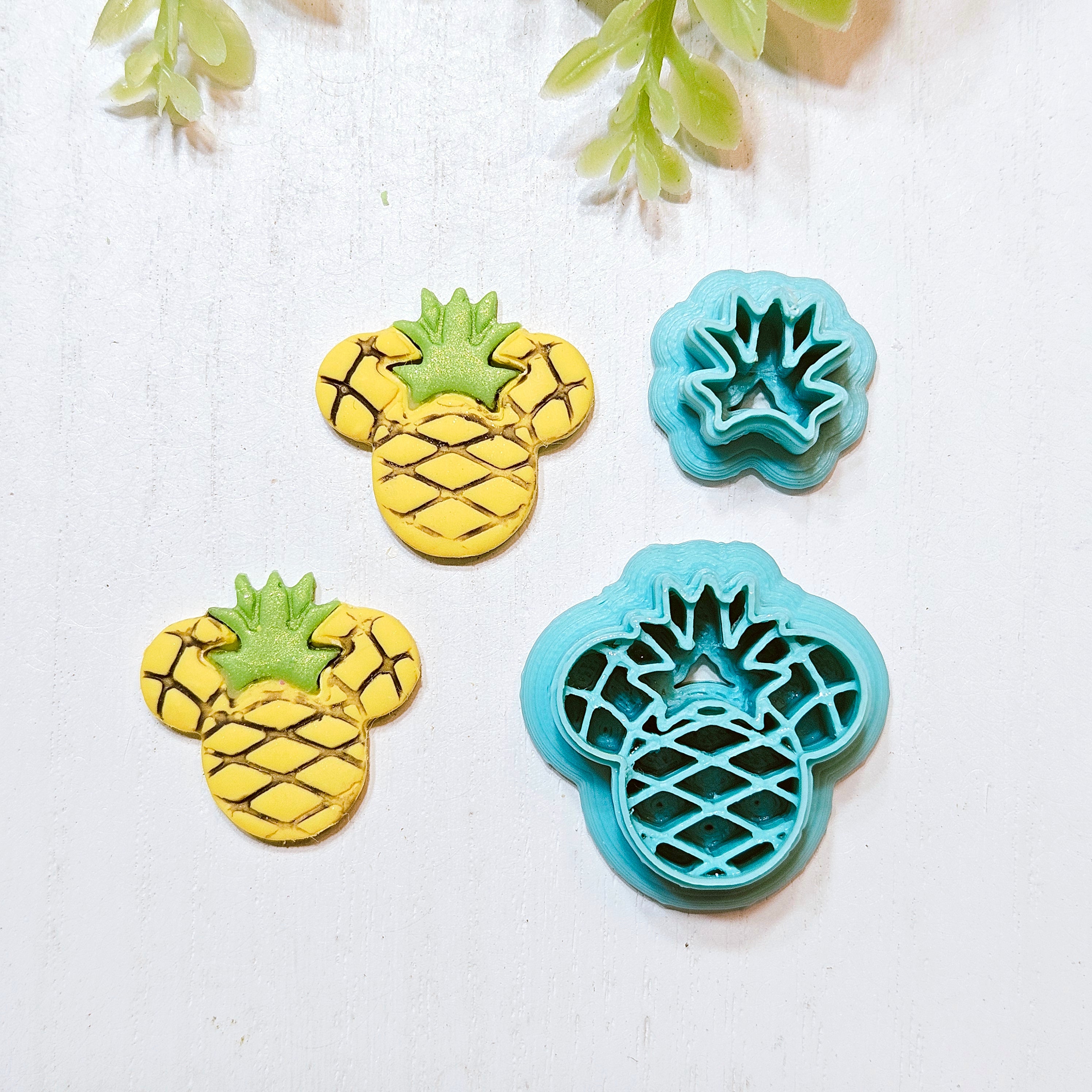 FRUIT SALAD Mouse Ears Polymer Clay Cutters