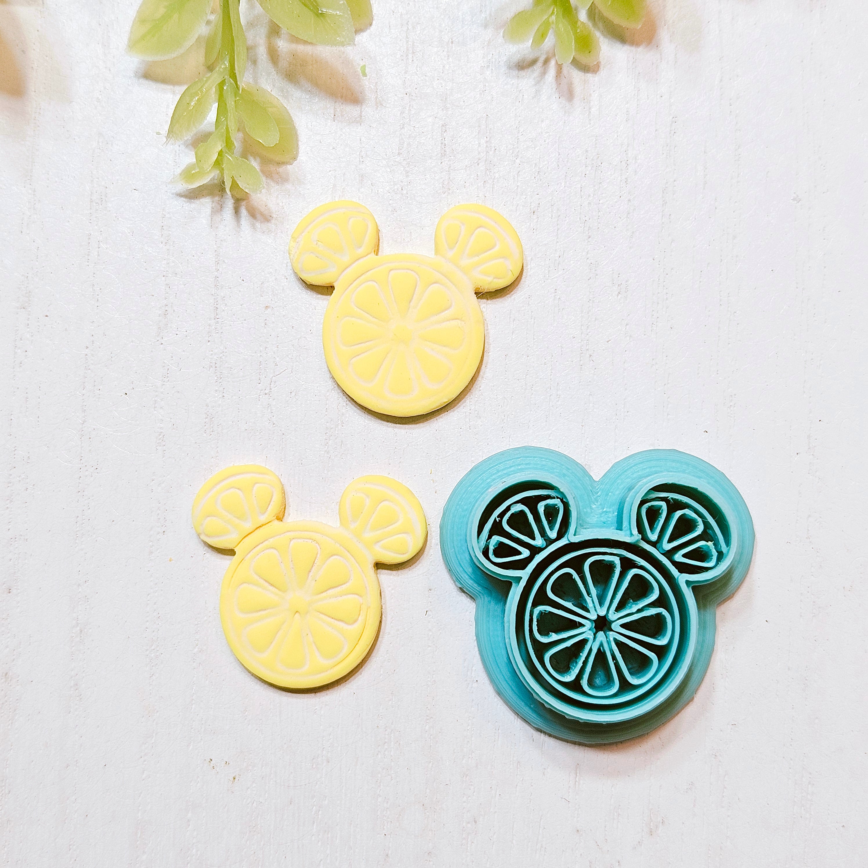 FRUIT SALAD Mouse Ears Polymer Clay Cutters