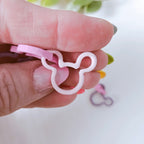 Skinny Mouse Ears Chain Link Polymer Clay Cutter