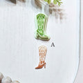 Cowgirl High Heeled Boots Polymer Clay Cutter