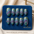 AURORA VORTEX Press On Nails