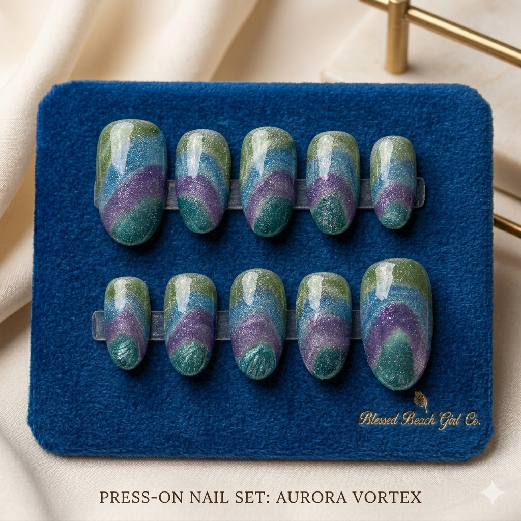 AURORA VORTEX Press On Nails