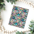 Stained glass water transfer sheet for Polymer clay B512A