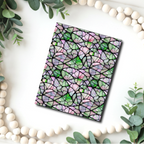 Stained glass water transfer sheet for Polymer clay B512D