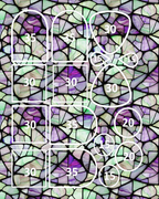 Stained glass water transfer sheet for Polymer clay B512E
