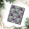 Stained glass water transfer sheet for Polymer clay B512E