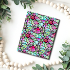 Stained glass water transfer sheet for Polymer clay B512F