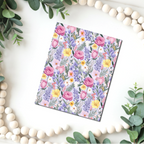 Chalky Pastel Flowers clay transfer sheet B562