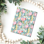 Chalky Pastel Flowers clay transfer sheet B563