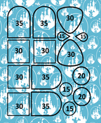 Princess Castle Theme Park transfer sheet B575