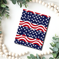 Stars and stripes red white and blue stripes clay transfer sheet B632