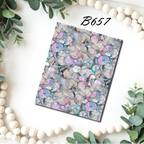 Mother of Pearl water transfer sheet for Polymer clay B657