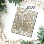 Mother of Pearl water transfer sheet for Polymer clay B657