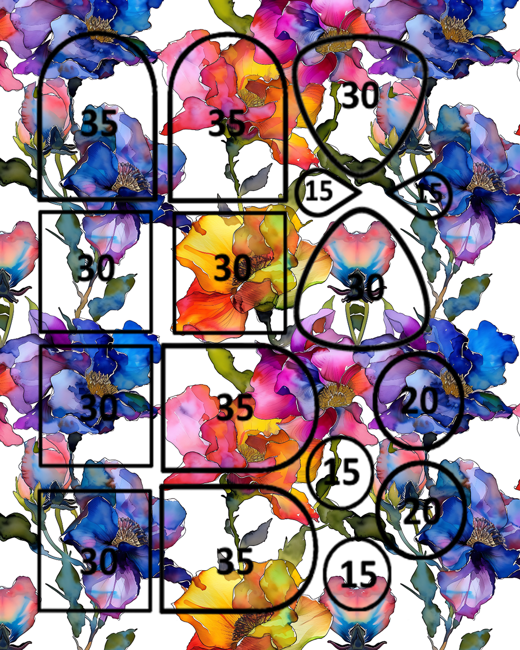 ACANTHUS clay transfer sheets B662A
