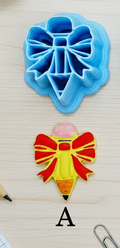 Coquette BOW PENCILS  polymer clay cutters