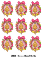 Wicked Witch croquette bow cutter and transfer sheet C229