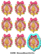 Wicked Witch croquette bow cutter and transfer sheet C229