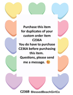 Candy Conversation Hearts 1" Polymer Clay Cutter & Transfer Sheet Set
