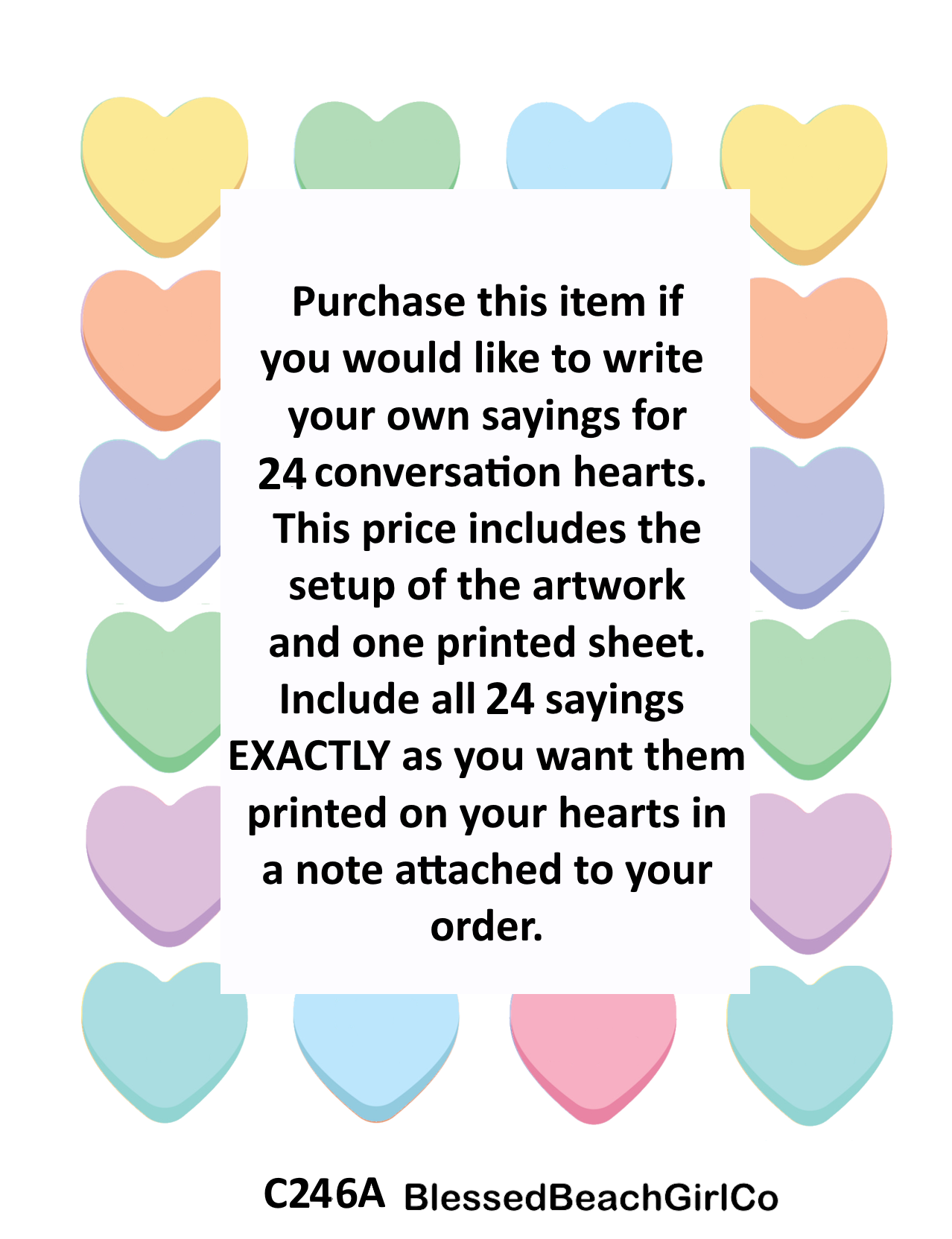 Mini Candy Conversation Hearts Polymer Clay Cutter & Transfer Sheet Set