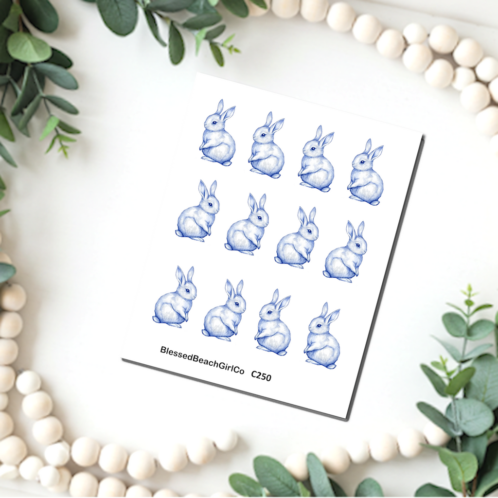 TOILE BUNNY cutters and transfer sheet C250