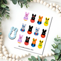 Marshmallow Mouse Ears cutter and transfer sheet C251
