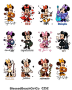 Mouse Ears Era cutter and transfer sheet C252 C253