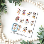 Mouse Ears Era cutter and transfer sheet C252 C253