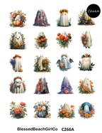 Floral Ghosts Polymer Clay Transfer Sheets | C265 C266 C266A