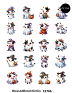 Cow Ghosts Polymer Clay Transfer Sheets