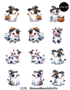 Cow Ghosts Polymer Clay Transfer Sheets