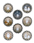 Framed Ghosts Polymer Clay Transfer Sheet C274