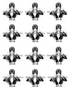 Elvira Polymer Clay Transfer Sheet C275