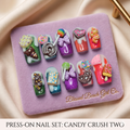 CANDY CRUSH TWO Press On Nails