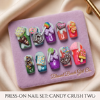 CANDY CRUSH TWO Press On Nails