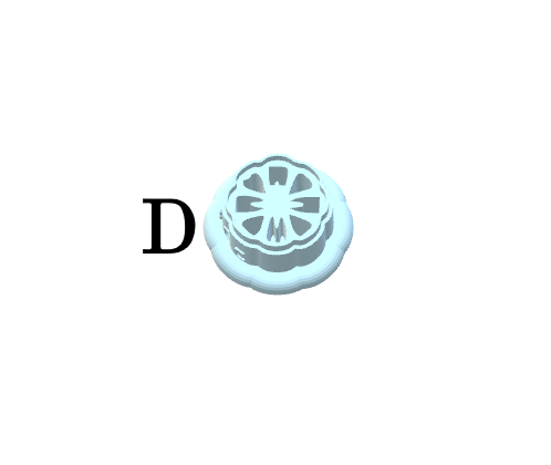 Flower Charms clay cutters P603